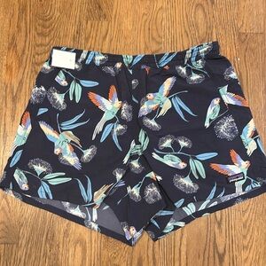 Patagonia Women’s Baggies Shorts 5” Inseam Parrots Navy 57058 Size Medium